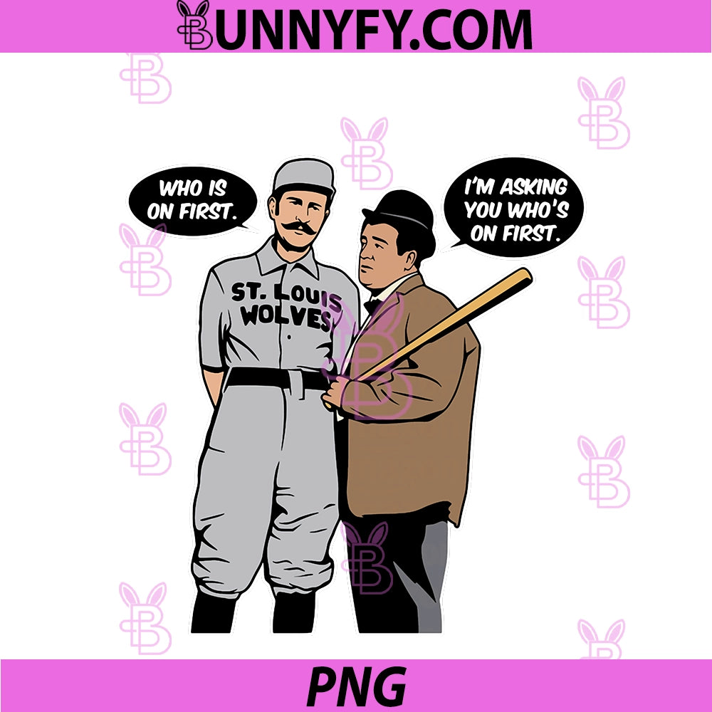 Who's On First Abbott And Costello PNG, Funny Baseball Bit PNG