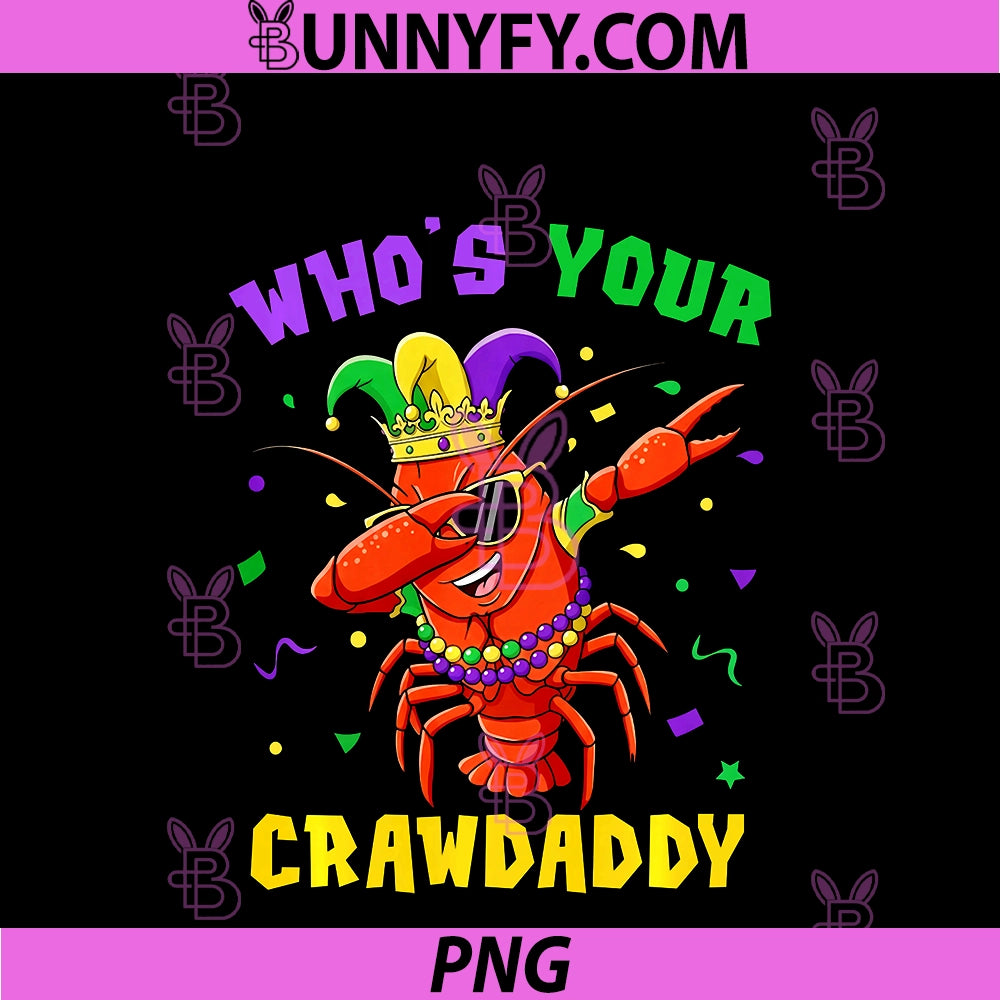Whos Your Crawdaddy PNG, Crawfish Jester Beads  Mardi Gras PNG
