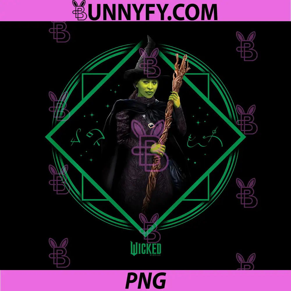 Wicked Elphaba Signature PNG, Front & Back Performance PNG