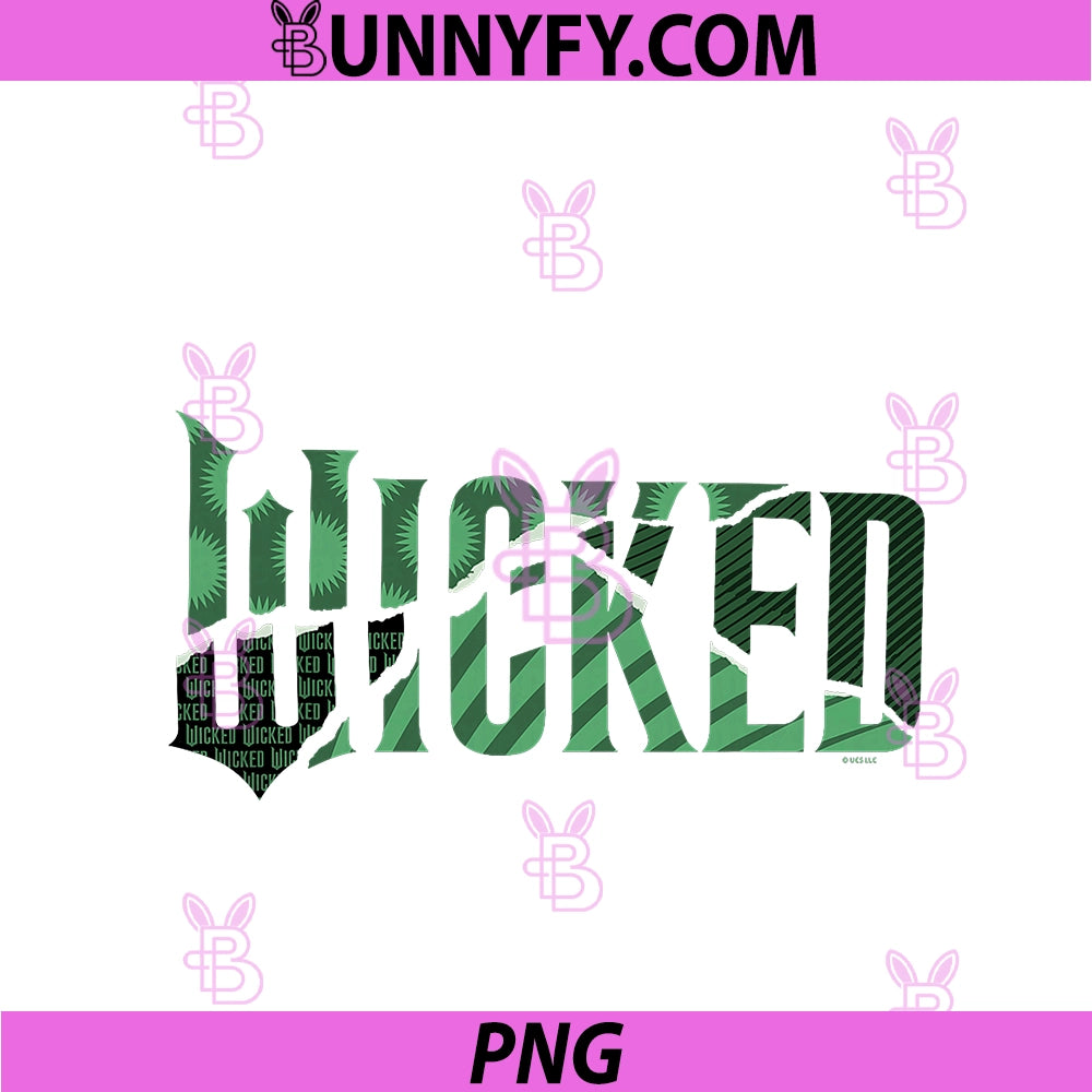 Wicked For Good Torn Green PNG, Collage Logo PNG