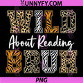 Wild About Reading PNG, Love Wild Animal Books Back to School PNG