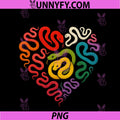 Wild Animal Reptile Valentines Day PNG, Predator Heart Snake PNG