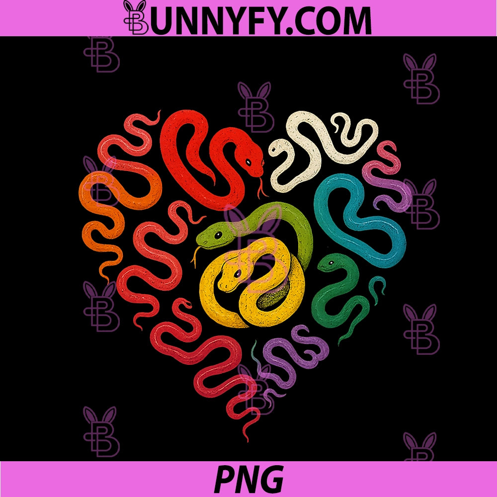 Wild Animal Reptile Valentines Day PNG, Predator Heart Snake PNG