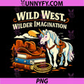 Wild West Wilder Imagination PNG, Unicorn Wrangler PNG
