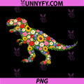 Wildflowers T-Rex Dinosaur Flower PNG, Gardening Floral PNG