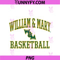 William & Mary Tribe Basketball PNG, Screen White PNG