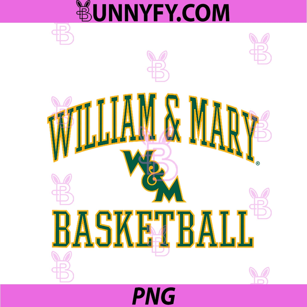William & Mary Tribe Basketball PNG, Screen White PNG