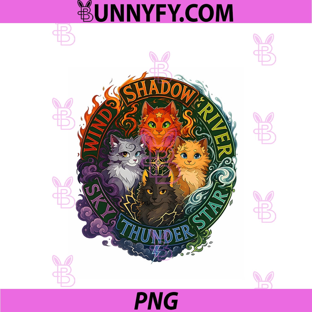 Wind Shadow River Star Thunder Sky Cat Feline PNG, Fire Star Cat PNG
