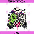 Witch Skeleton Hands PNG, Heart Spooky Gothic Halloween PNG