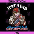 Wolf Dad Always Came Back with Milk PNG, 250th Birthday Father PNG