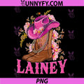 Western Cowgirl PNG, Lainey First Name Personalized PNG