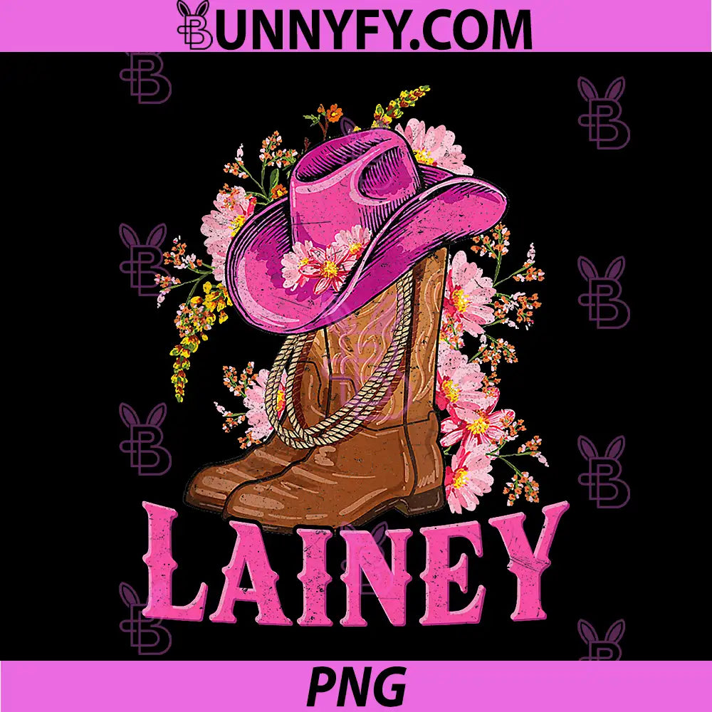 Western Cowgirl PNG, Lainey First Name Personalized PNG