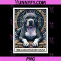 Pitbull Tarot Card PNG, The Misunderstood Pit Bull Art PNG