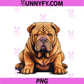 Women's Chinese PNG, Shar Pei Dog Illustration PNG