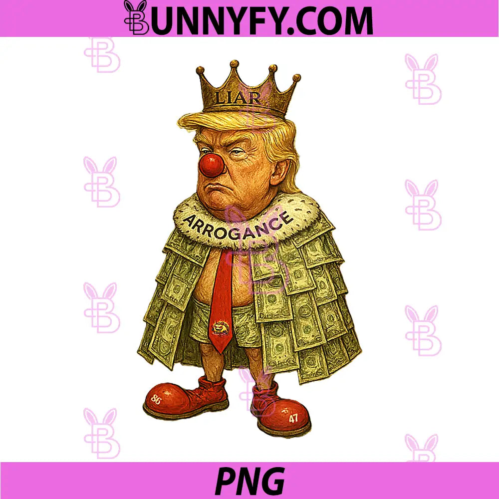 Clown Wrapped in Arrogance PNG, Funny Trumd PNG