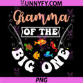 Gramma of The Big One PNG, Fishing Birthday Party Bday PNG