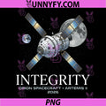 Integrity Orion Spacecraft Artemis Il 2026 PNG, Space Moon Fans PNG