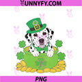 Women's Irish Shamrock Leprechaun Dalmatian PNG, Dog St. Patrick’s Day PNG
