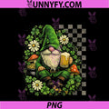 Women's Irsh St Patricks Day PNG, Gnome Checkered Shamrock Leprechaun PNG