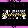 Outnumbered Since Day One PNG, Twin Dad Father of Twins PNG