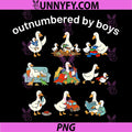 Outnumbere by Boys PNG