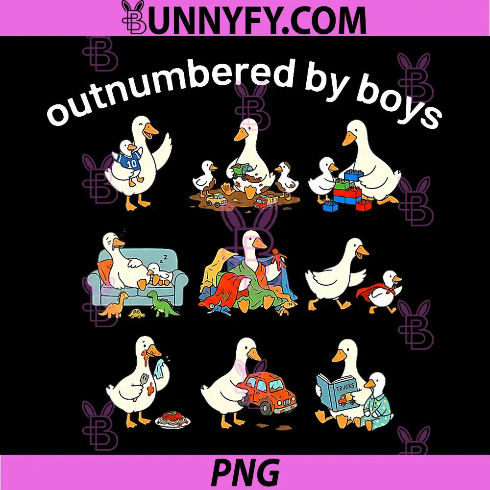 Outnumbere by Boys PNG