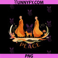 Women's Peace Walking Monks & Dog PNG, Minimalist Zen Art PNG
