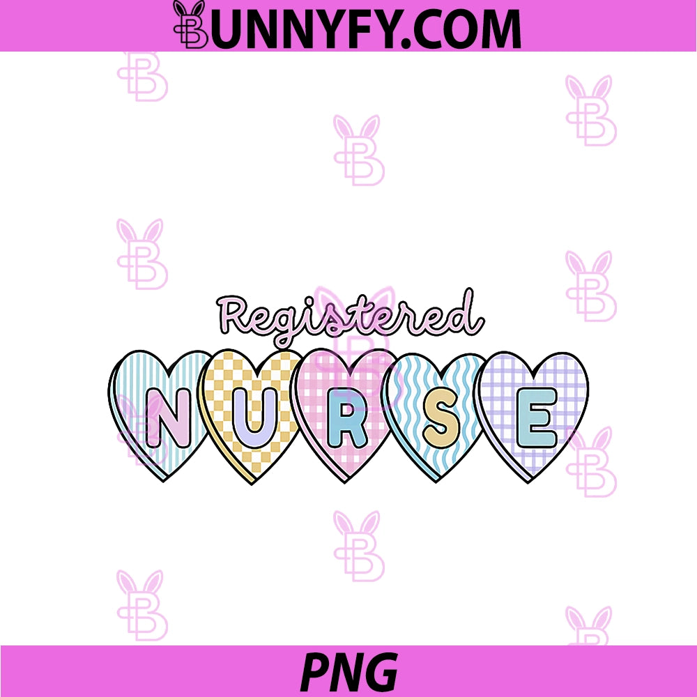 Women's Retro Funny Pediatric Registered Nurse PNG, Happy Valentines Day PNG
