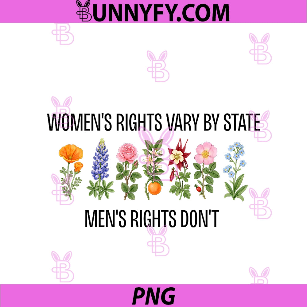 Women's Rights Vary By State PNG, Men's Rights Don't PNG