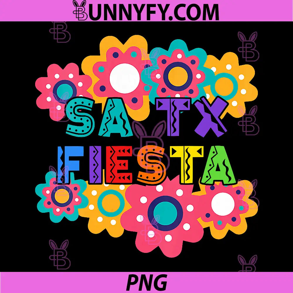 SA TX Fiesta PNG, Colorful Flower San Antonio Celebration PNG