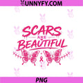 Women's Scars Are Beautful PNG, Butterfly Cancer Awareness PNG
