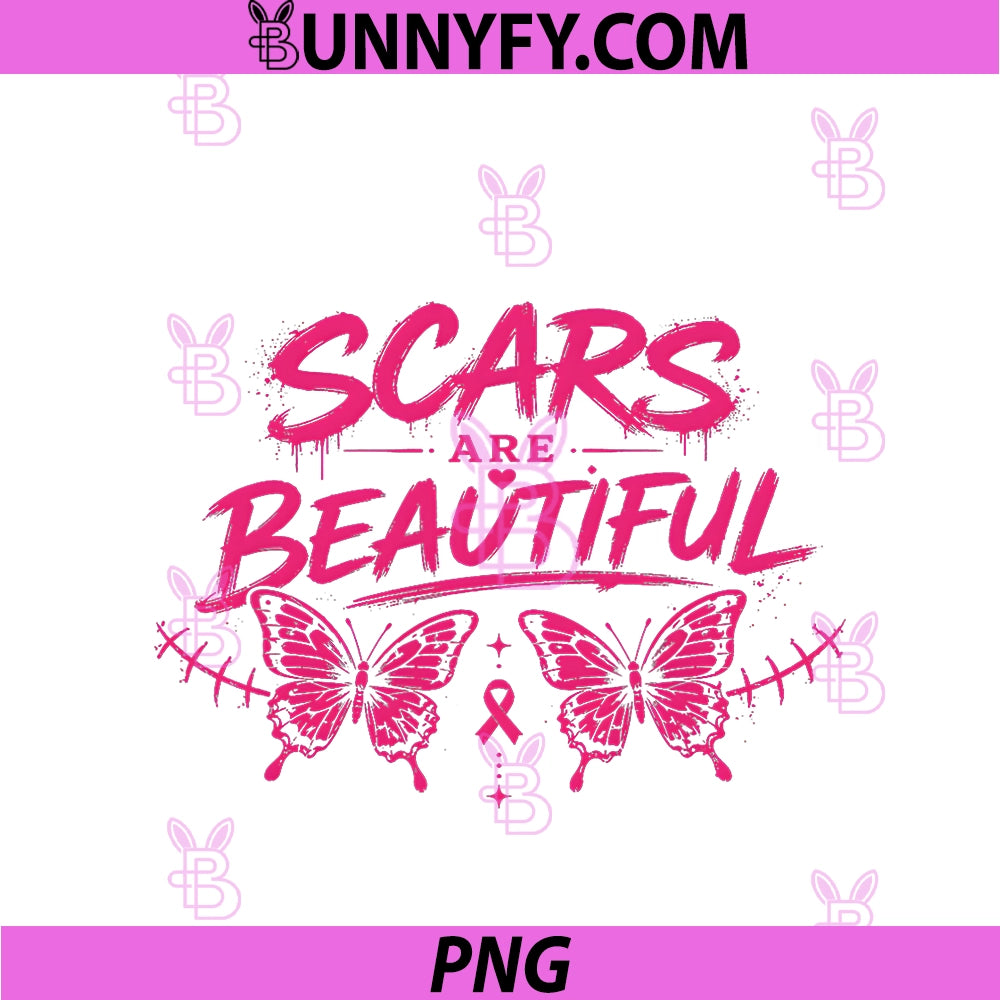 Women's Scars Are Beautful PNG, Butterfly Cancer Awareness PNG