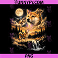 Shiba Inu Howling to The Moon PNG, Funny Shiba PNG