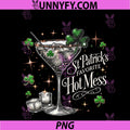 Women's St Patrick’s Favorite Hot Mess PNG, Margarita St Patrick's Day PNG