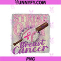Women's Strike Out Breast Cancer PNG, For Awareness Baseball Pink October PNG