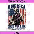 Vintage Abraham Lincoln PNG, Abe Lincoln Playing Guitar 250 Years PNG