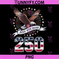 250th Anniversary Patriotic PNG, July 4th USA 1776-2026 