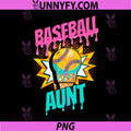 Baseball Aunt PNG, Funny Baseball Ice Cream PNG