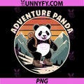 Panda Bear Hiking PNG, Adventure Panda PNG