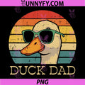 Duck Dad Retro PNG, Goose Daddy PNG