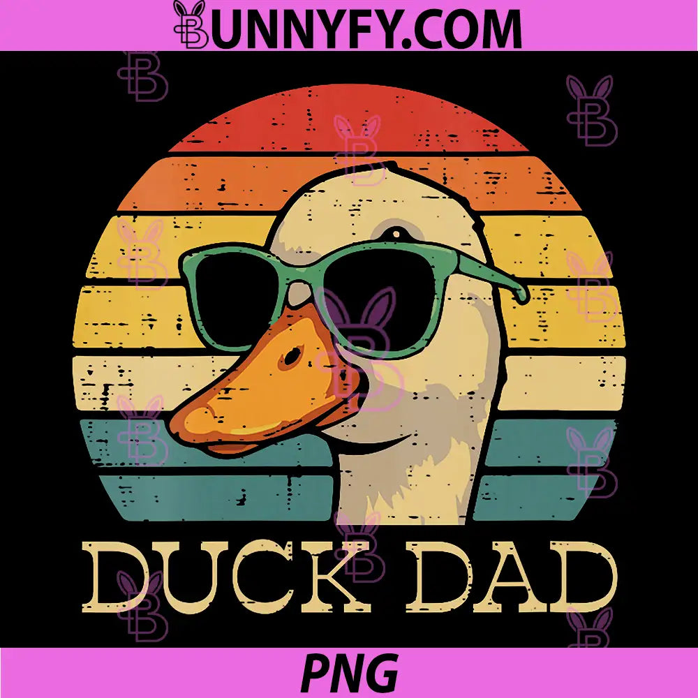 Duck Dad Retro PNG, Goose Daddy PNG