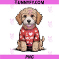 I Love Mom PNG, Goldendoodle Dog Mom PNG