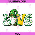 Love St Patricks Day PNG, Gnome Cute Saint Patrick's PNG