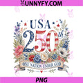 Womens One Nation Under God PNG, Faith Watercolor Women's American 250 PNG