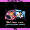 Work From Home Video On Pajamas Optional PNG, Programmer PNG