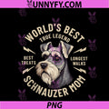 World’s Best PNG, Schnauzer Mom Vintage PNG