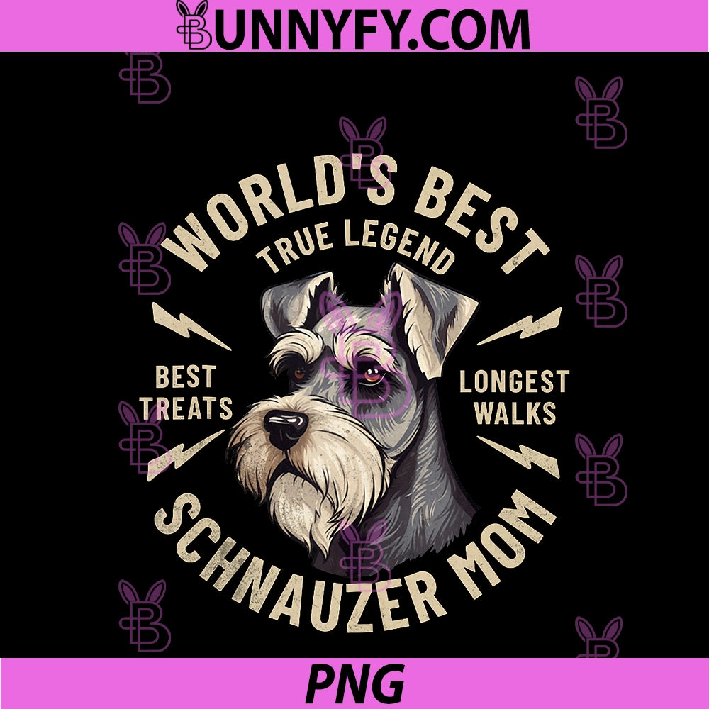 World’s Best PNG, Schnauzer Mom Vintage PNG