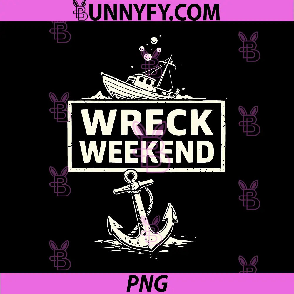 Wreck Weekend PNG, Dive Meme Design PNG