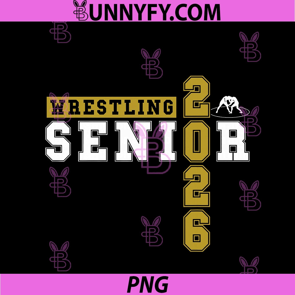 Wrestling Senior Night PNG, Wrestling Senior 2026 Graduation 47 PNG
