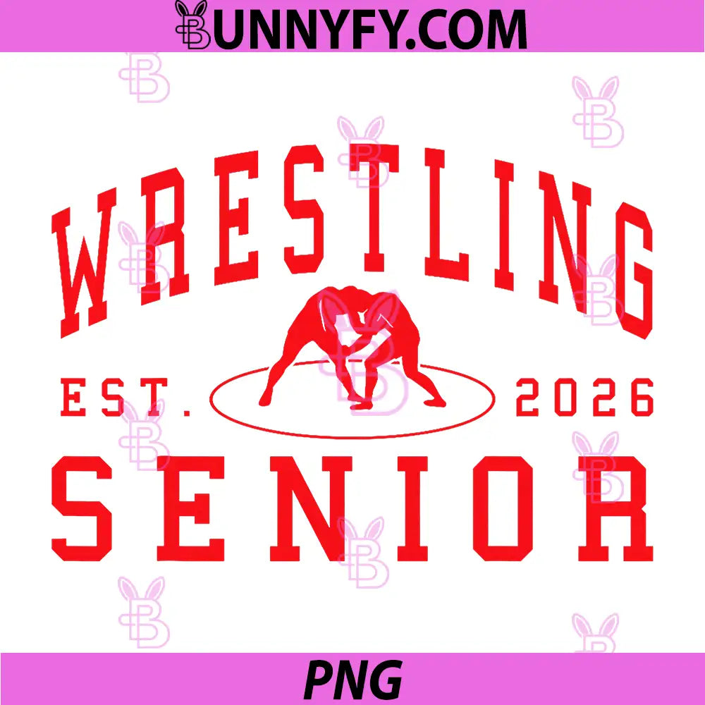 Wrestling Senior Night PNG, Wrestling Senior 2026 Graduation 20 PNG